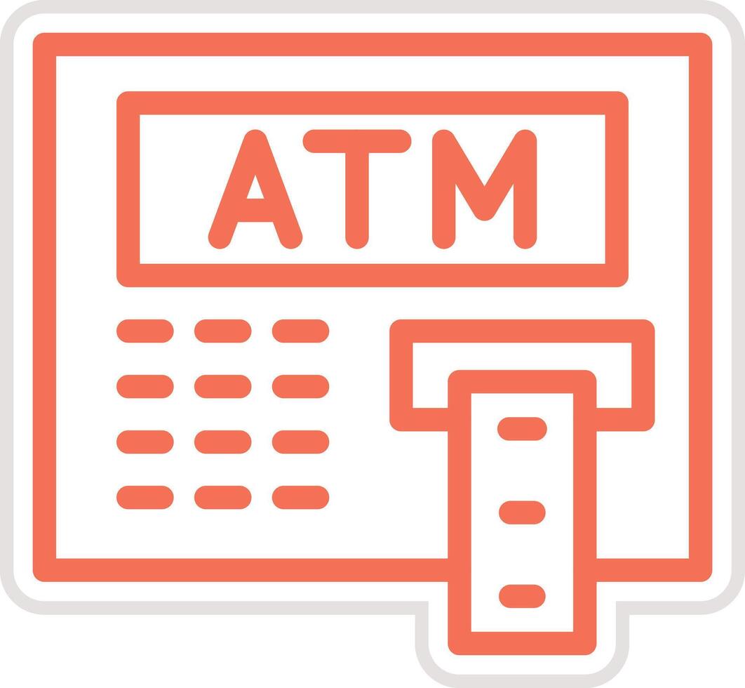 Atm machine Icon Design Illustration vector