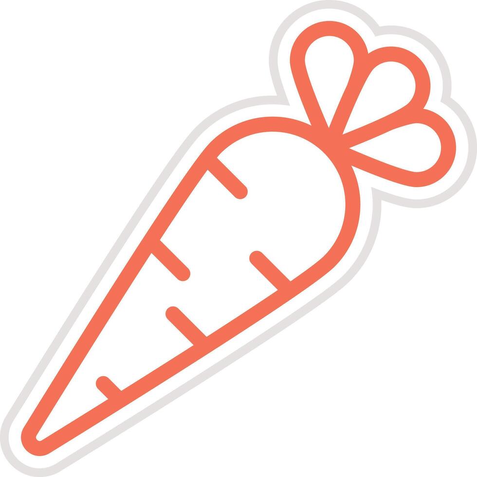 Carrot Icon Design Illustration vector