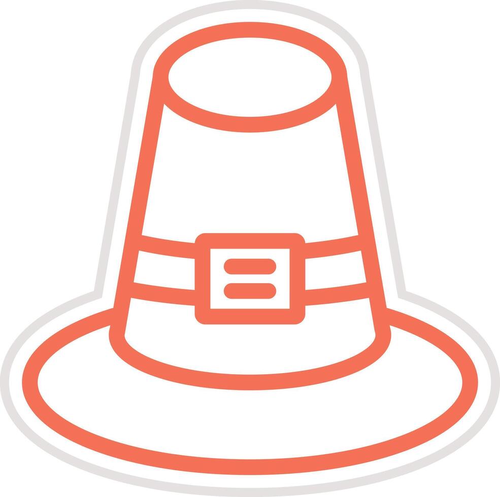 Pilgrim Icon Design Illustration vector