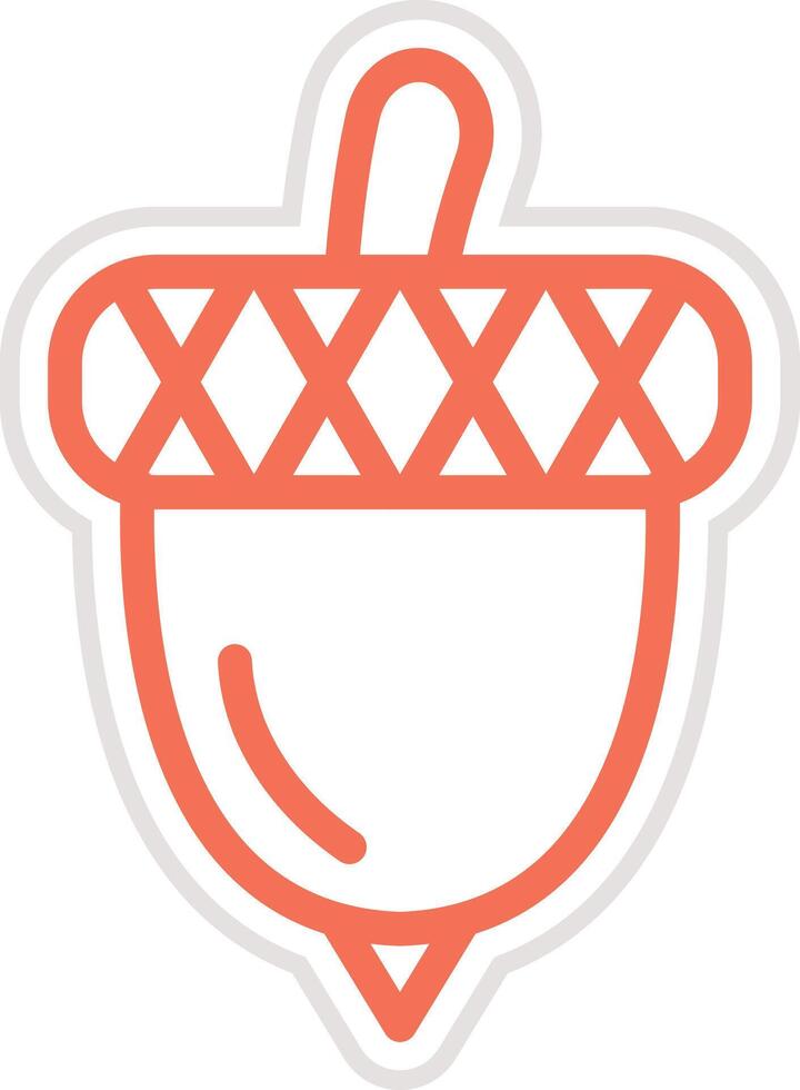Acorn Icon Design Illustration vector