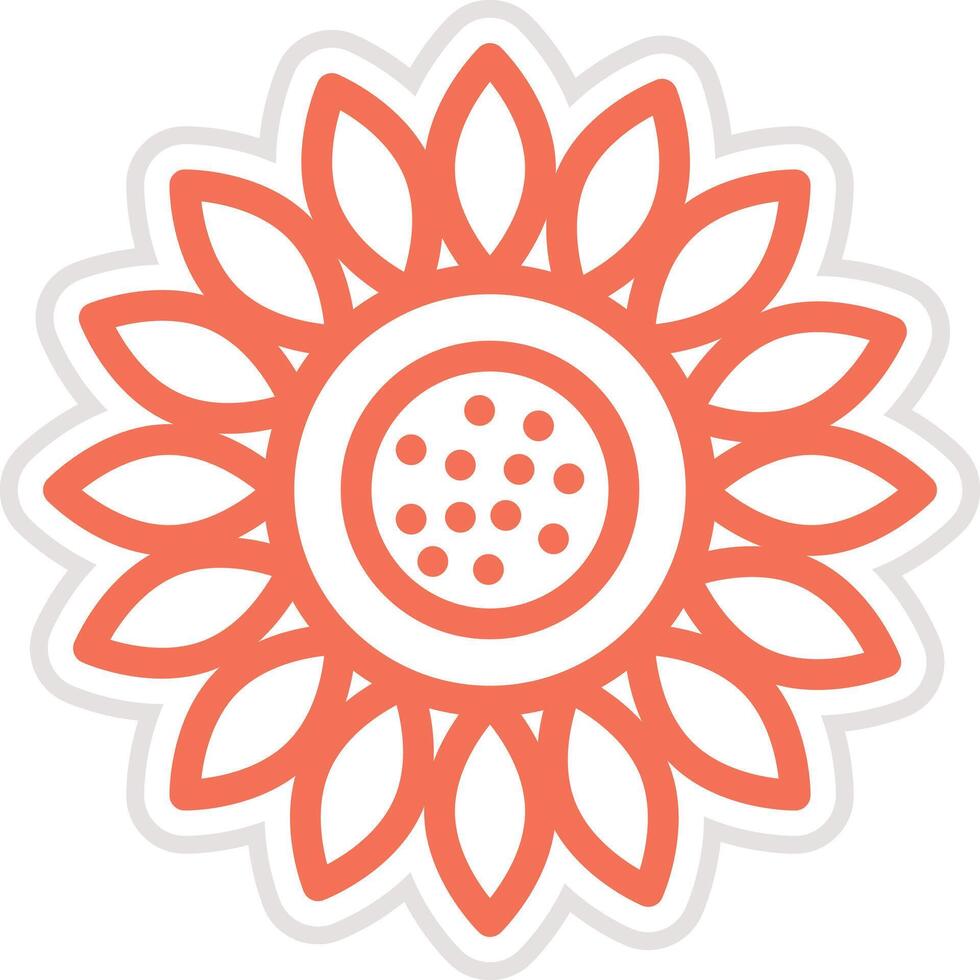 Sunflower Icon Design Illustration vector