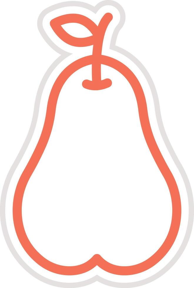 Pear Icon Design Illustration vector