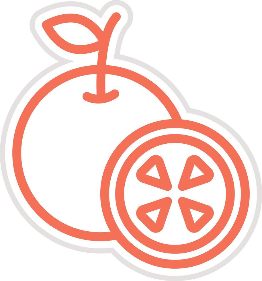 Orange Icon Design Illustration vector