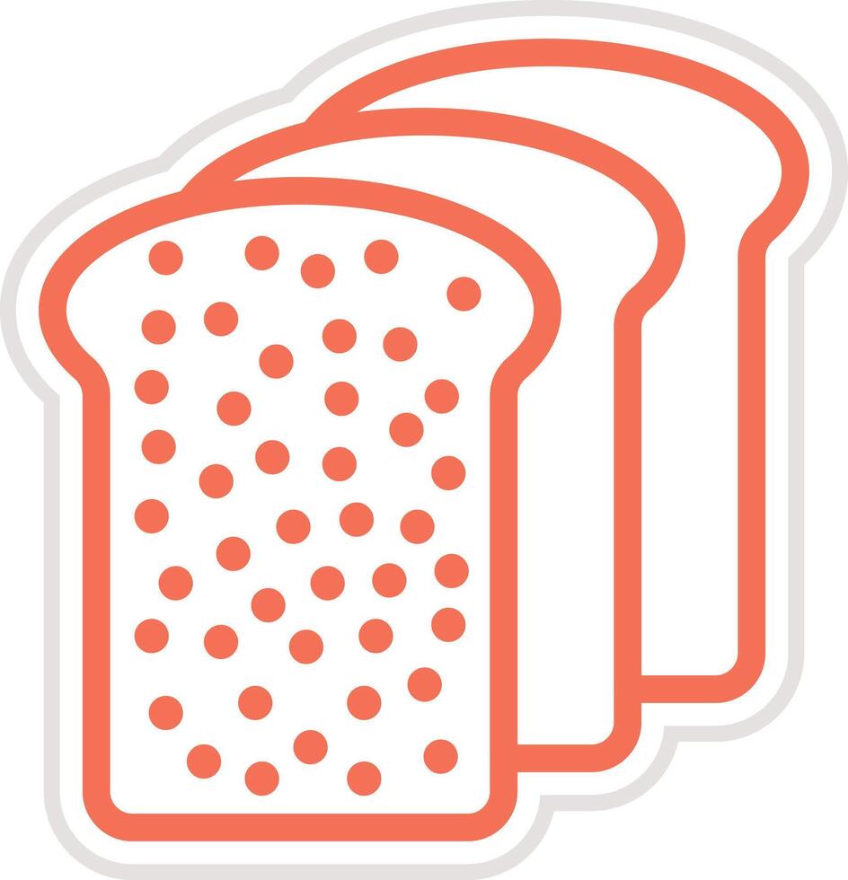 Bread Icon Design Illustration vector