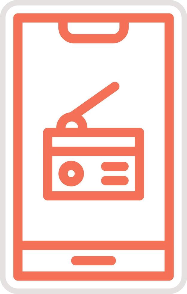 Radio Icon Design Illustration vector