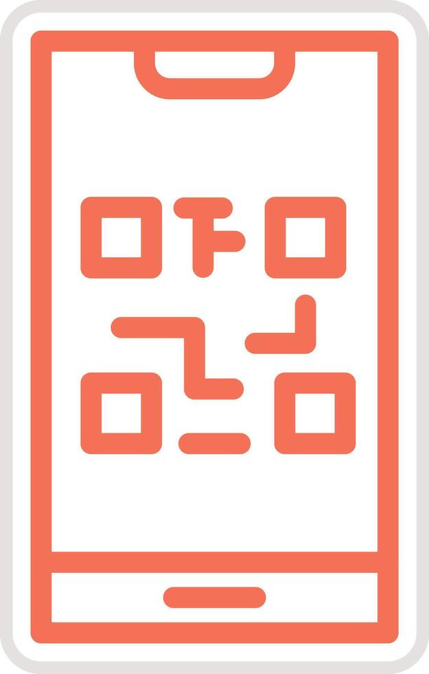 QR Code Icon Design Illustration vector