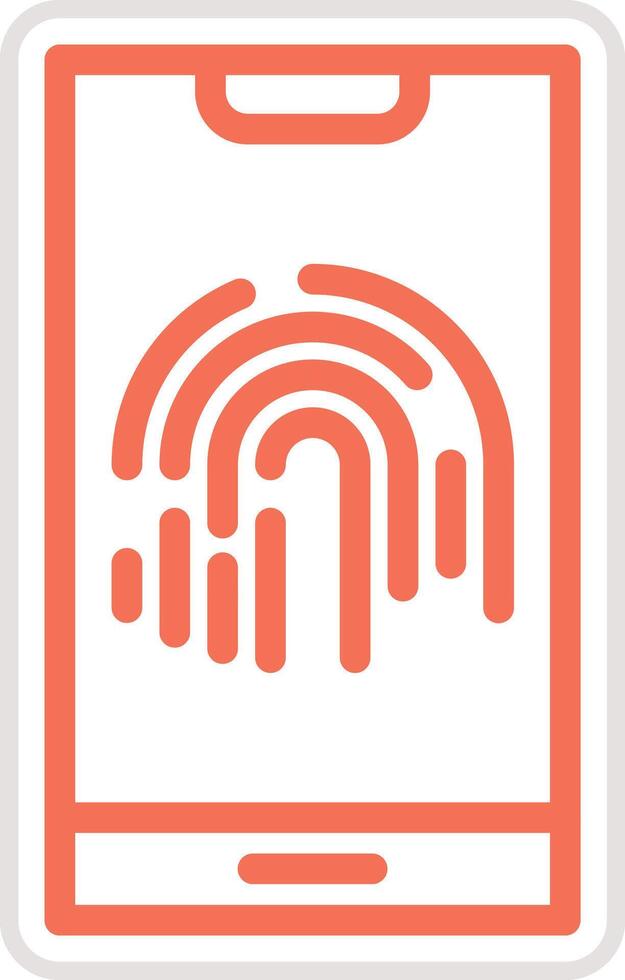 Fingerprint Icon Design Illustration vector