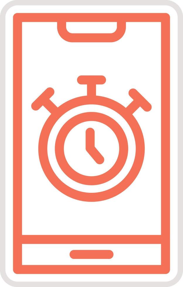 Stopwatch Icon Design Illustration vector