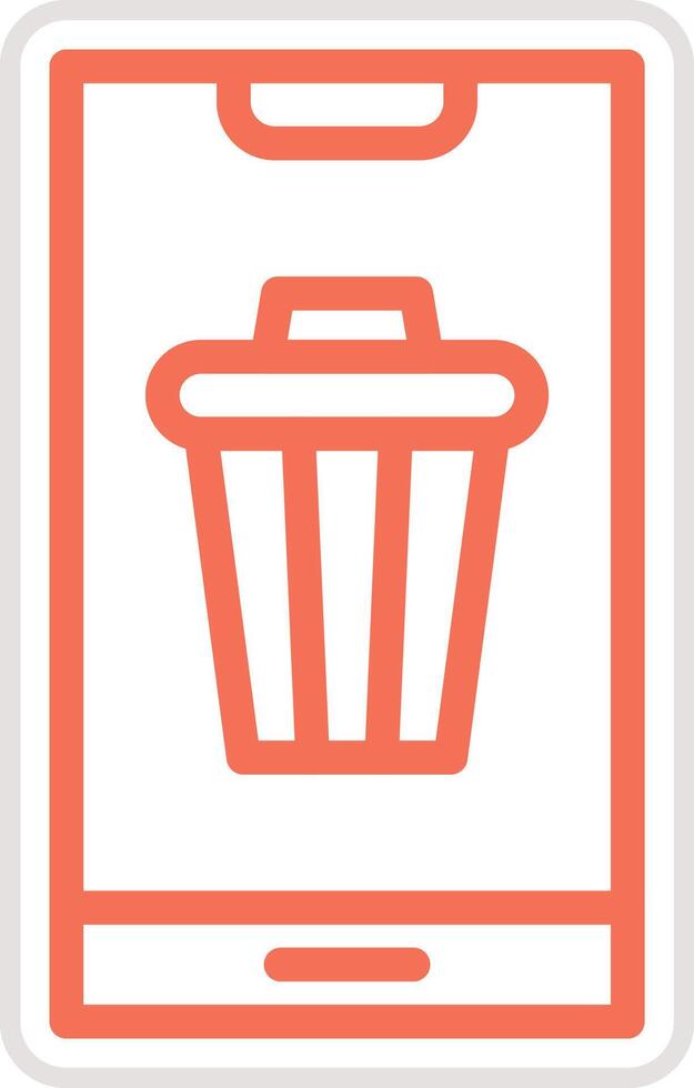 Bin Icon Design Illustration vector