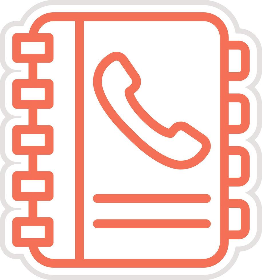 Contacts book Icon Design Illustration vector
