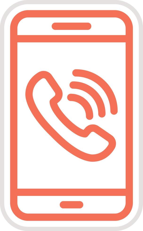 Mobile call Icon Design Illustration vector