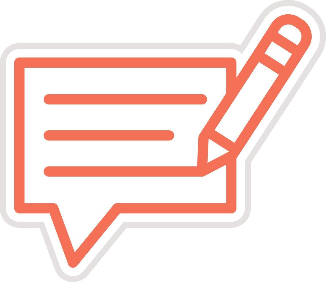 Commentary Icon Design Illustration vector