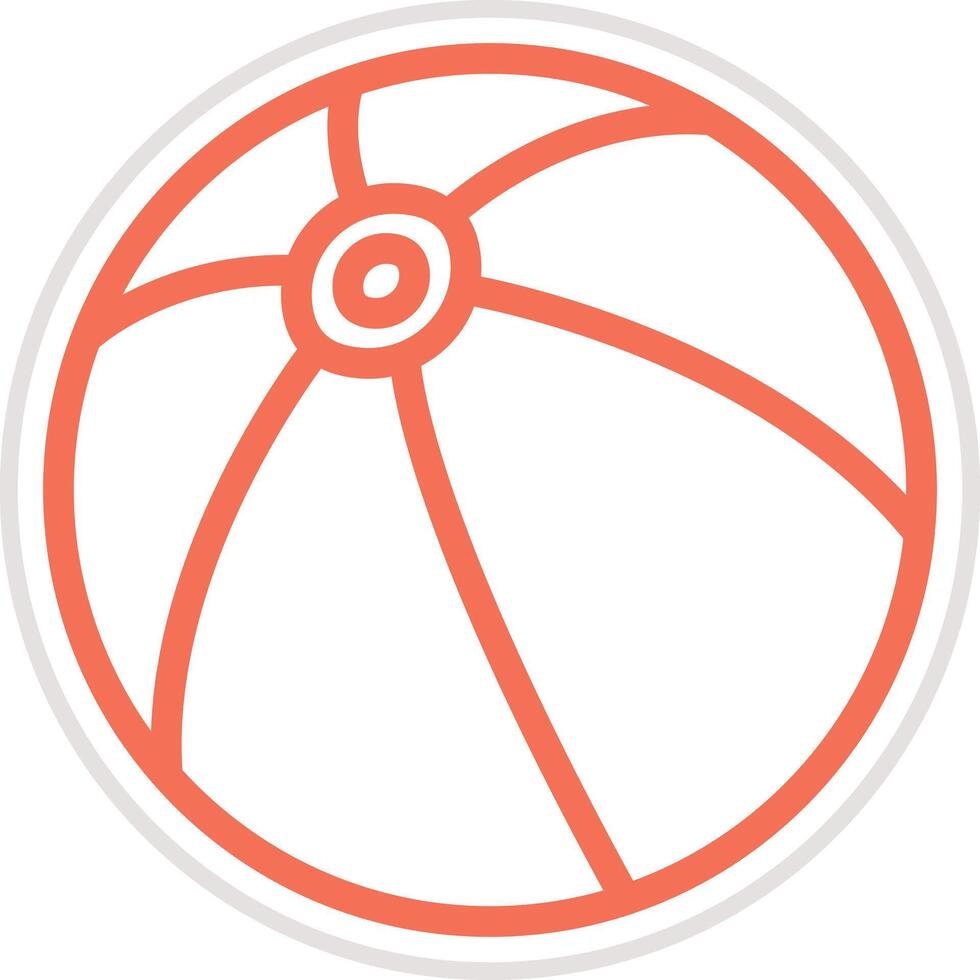 Beach ball Icon Design Illustration vector