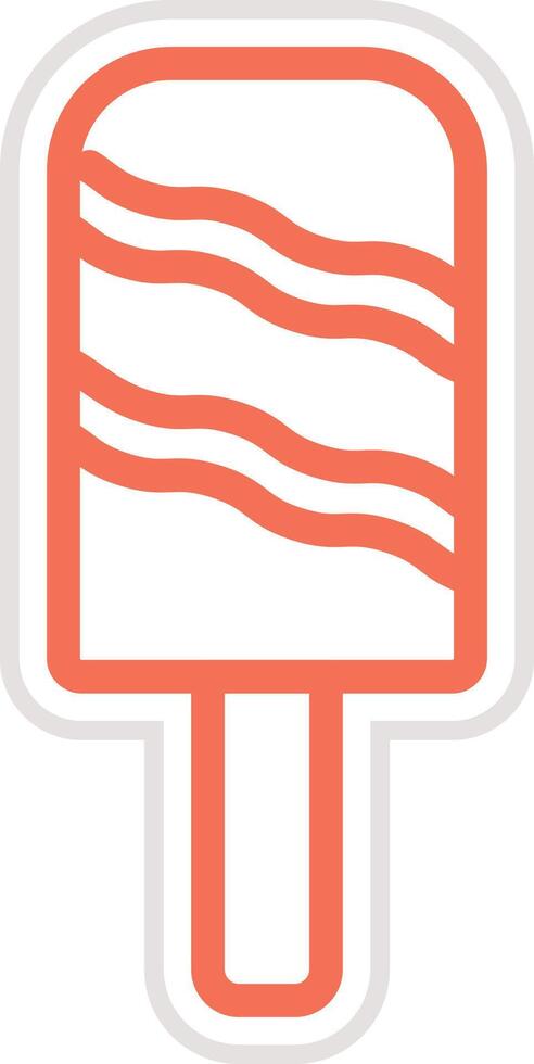 Ice lolly Icon Design Illustration vector