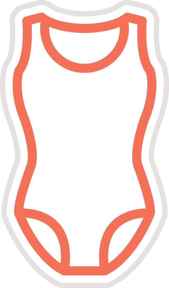 Swim suit Icon Design Illustration vector