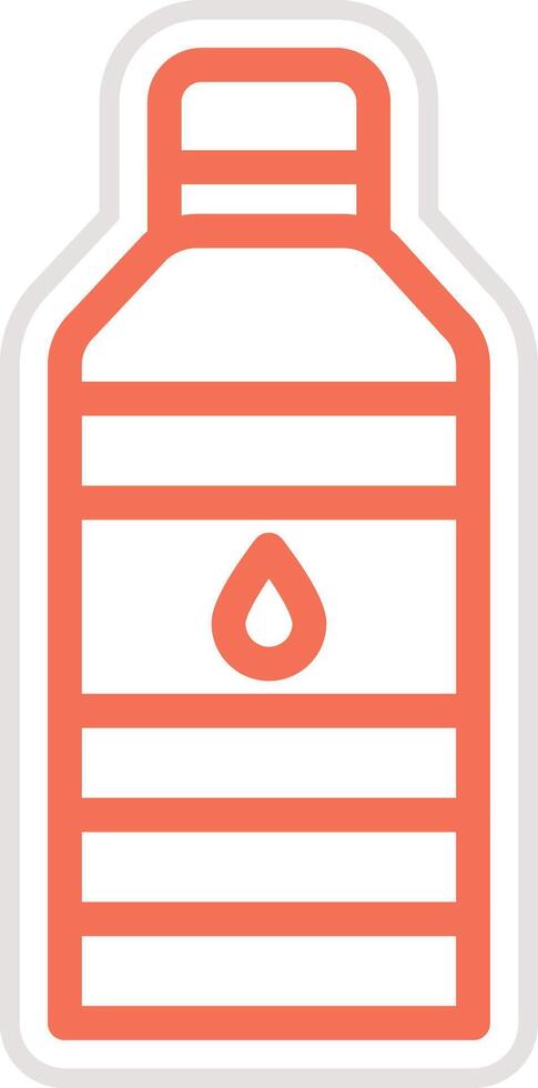 Water bottle Icon Design Illustration vector