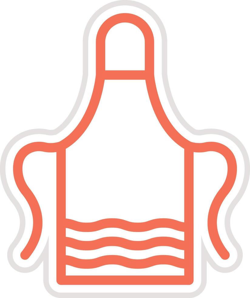 Apron Icon Design Illustration vector