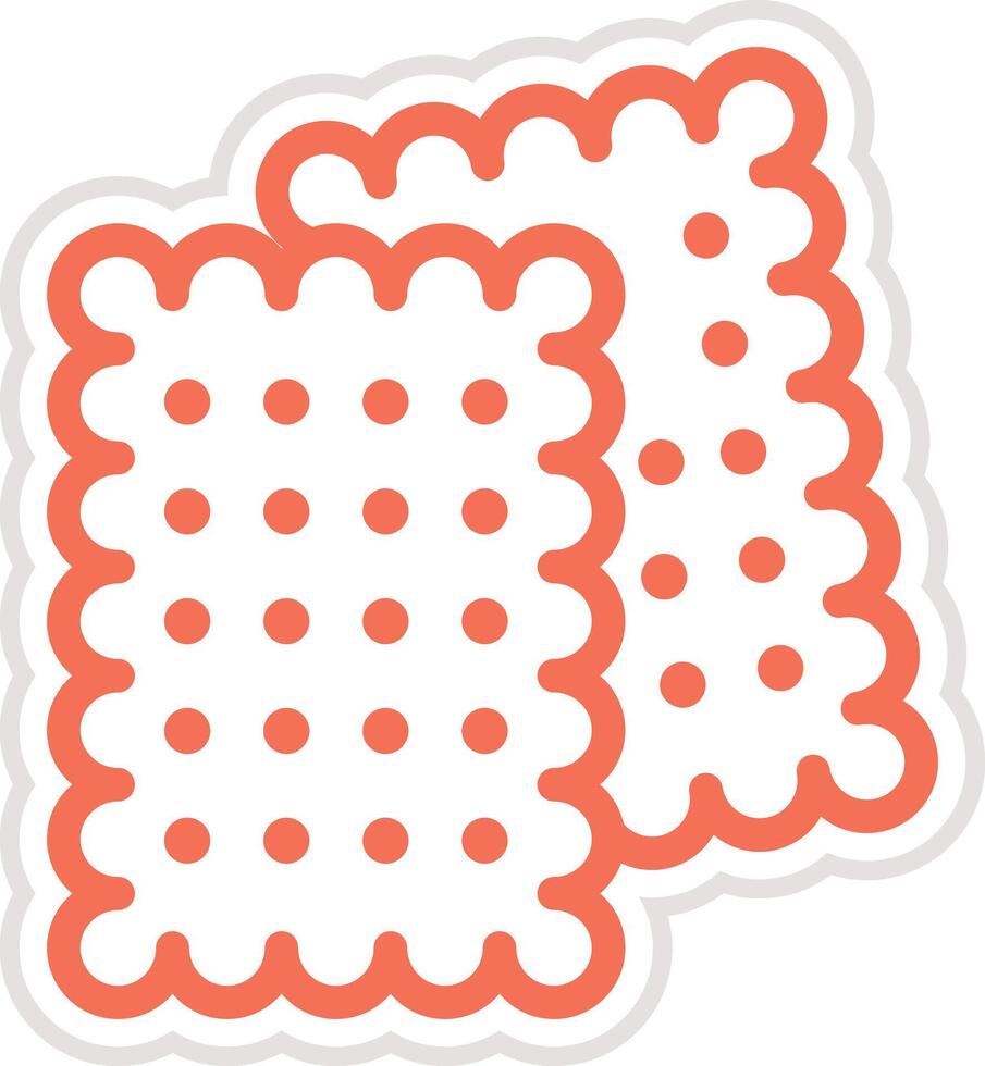 Biscuit Icon Design Illustration vector