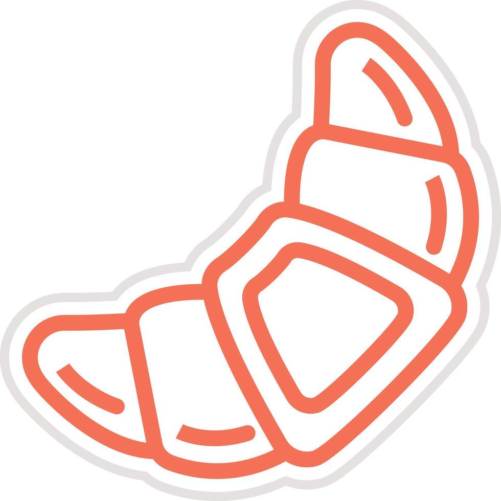 Croissant Icon Design Illustration vector