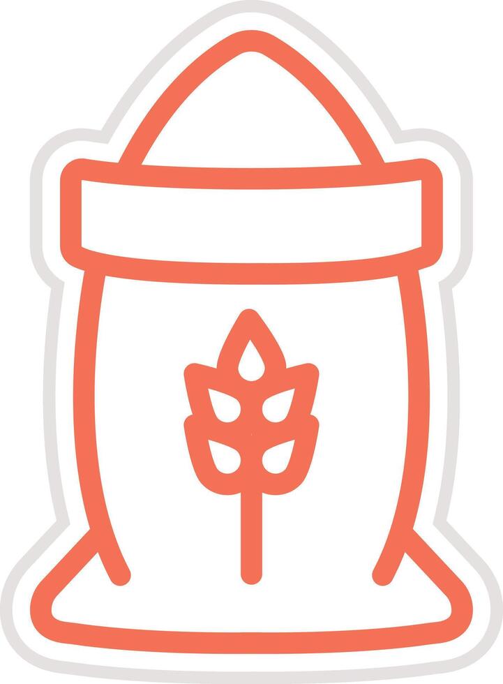Flour Icon Design Illustration vector