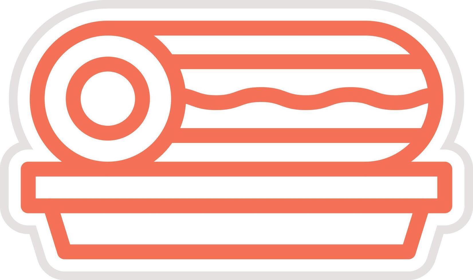 Roll cake Icon Design Illustration vector