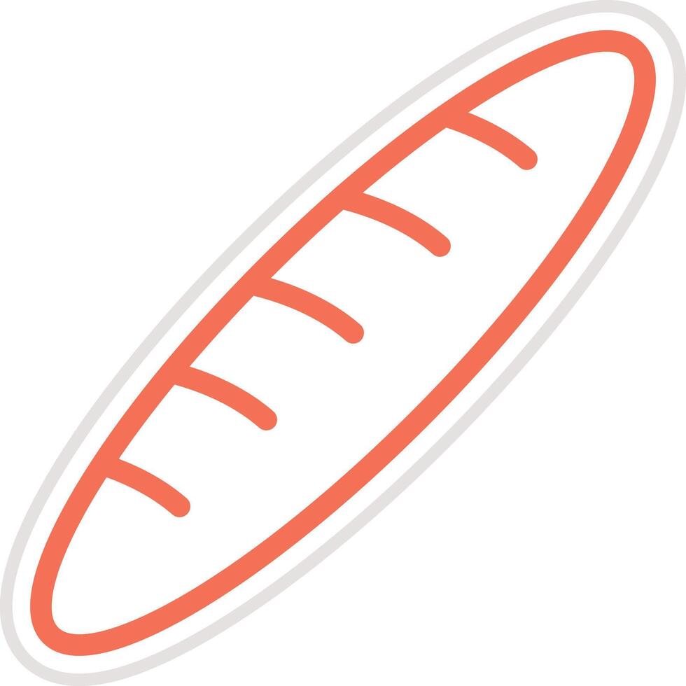 Baguette Icon Design Illustration vector
