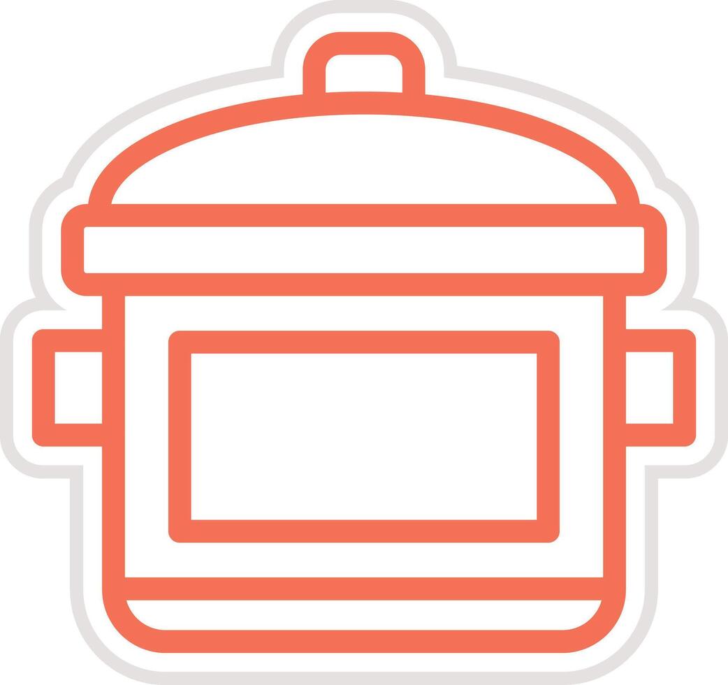 Cooking pot Icon Design Illustration vector