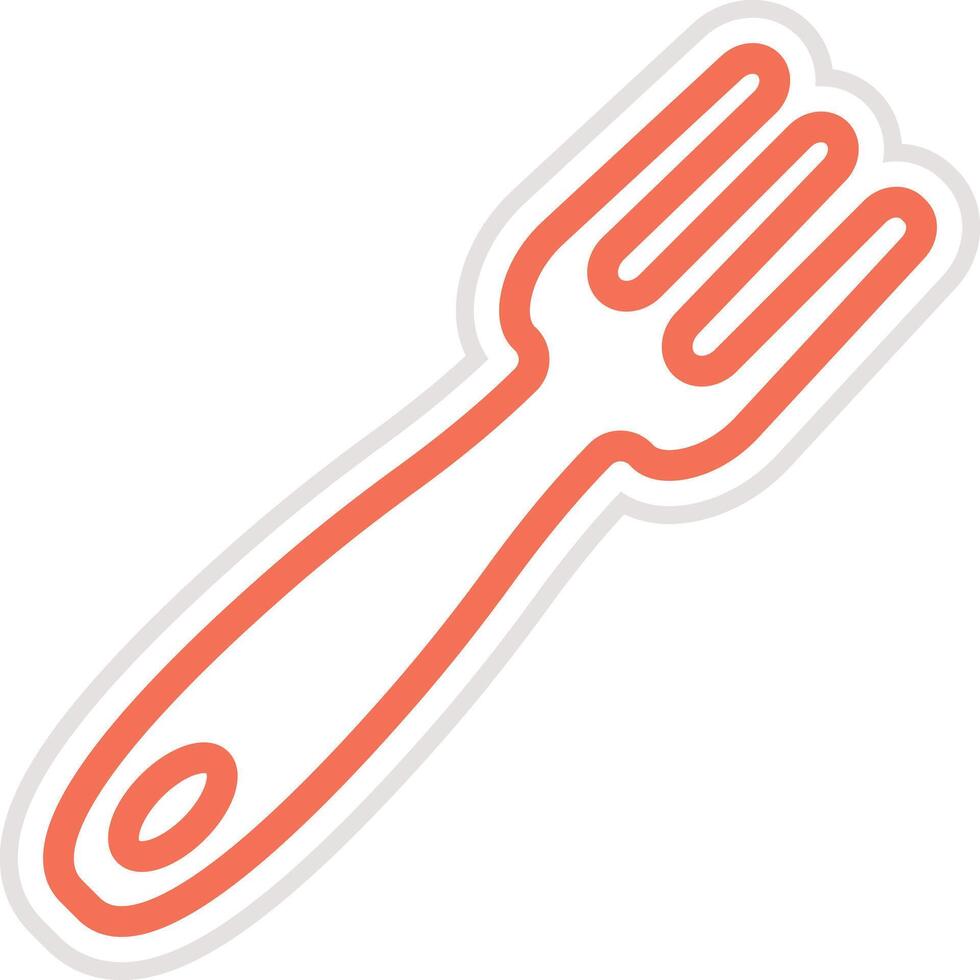 Fork Icon Design Illustration vector