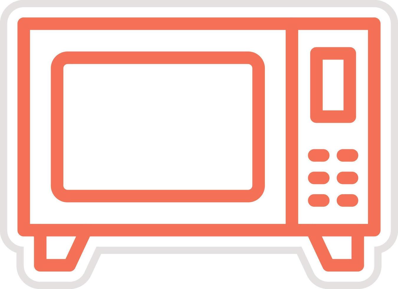 Microwave Icon Design Illustration vector
