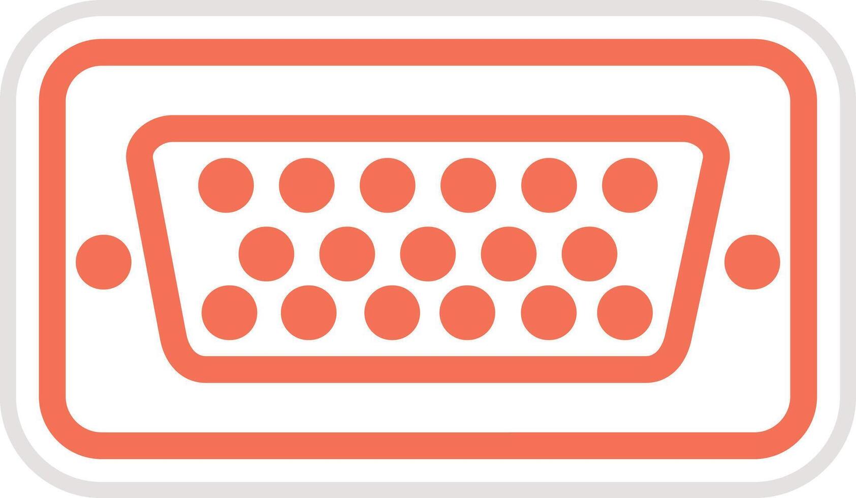 Vga Icon Design Illustration vector