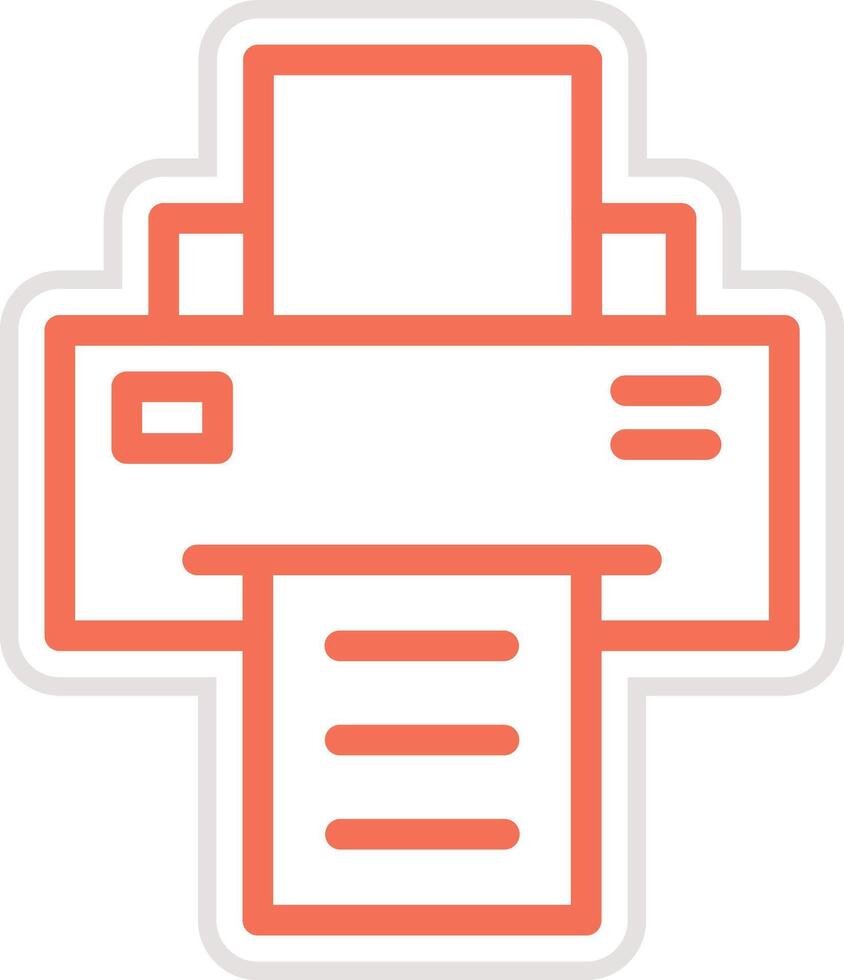 Printer Icon Design Illustration vector