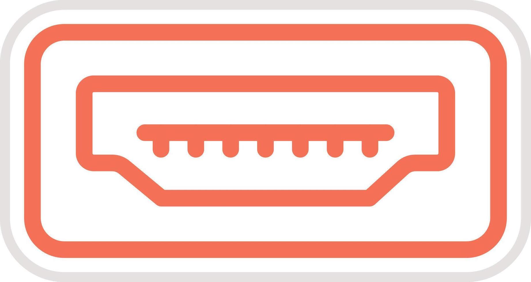 Usb Port Icon Design Illustration vector