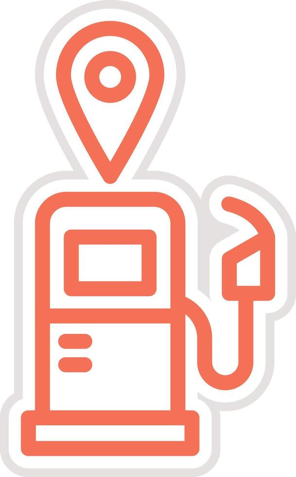 Gas station Icon Design Illustration vector