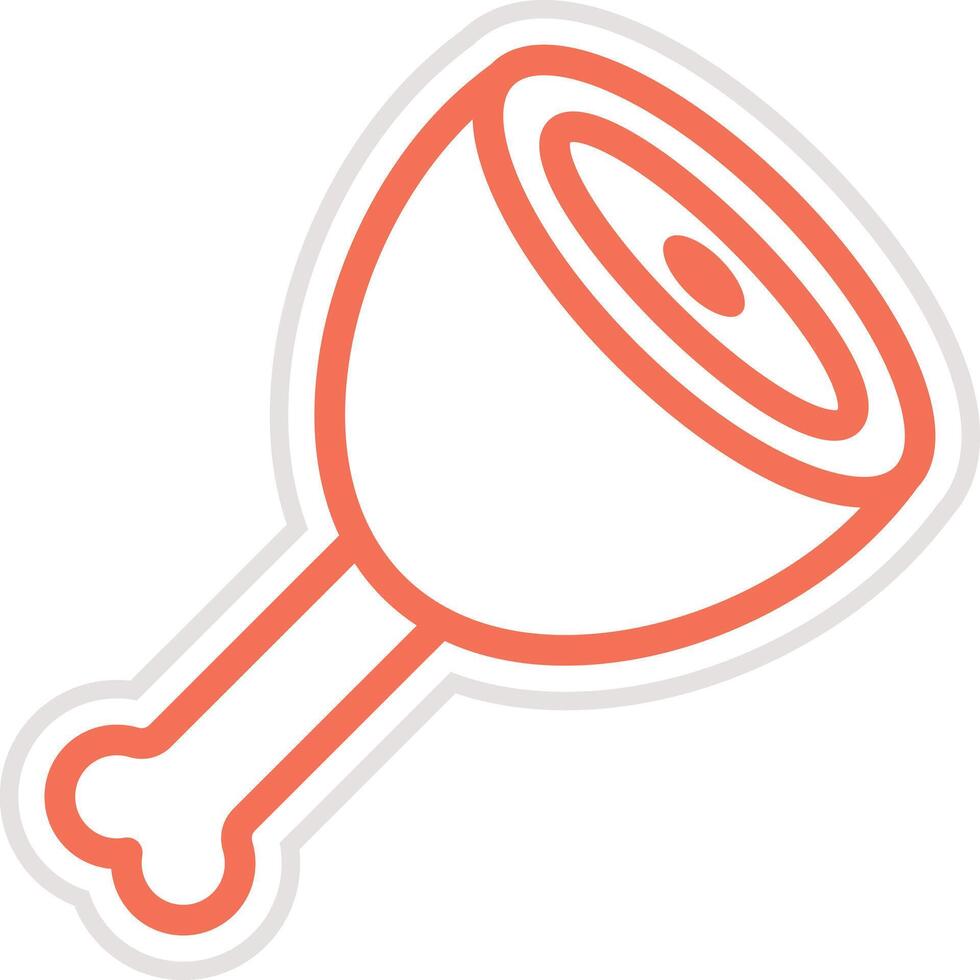 Pork Icon Design Illustration vector