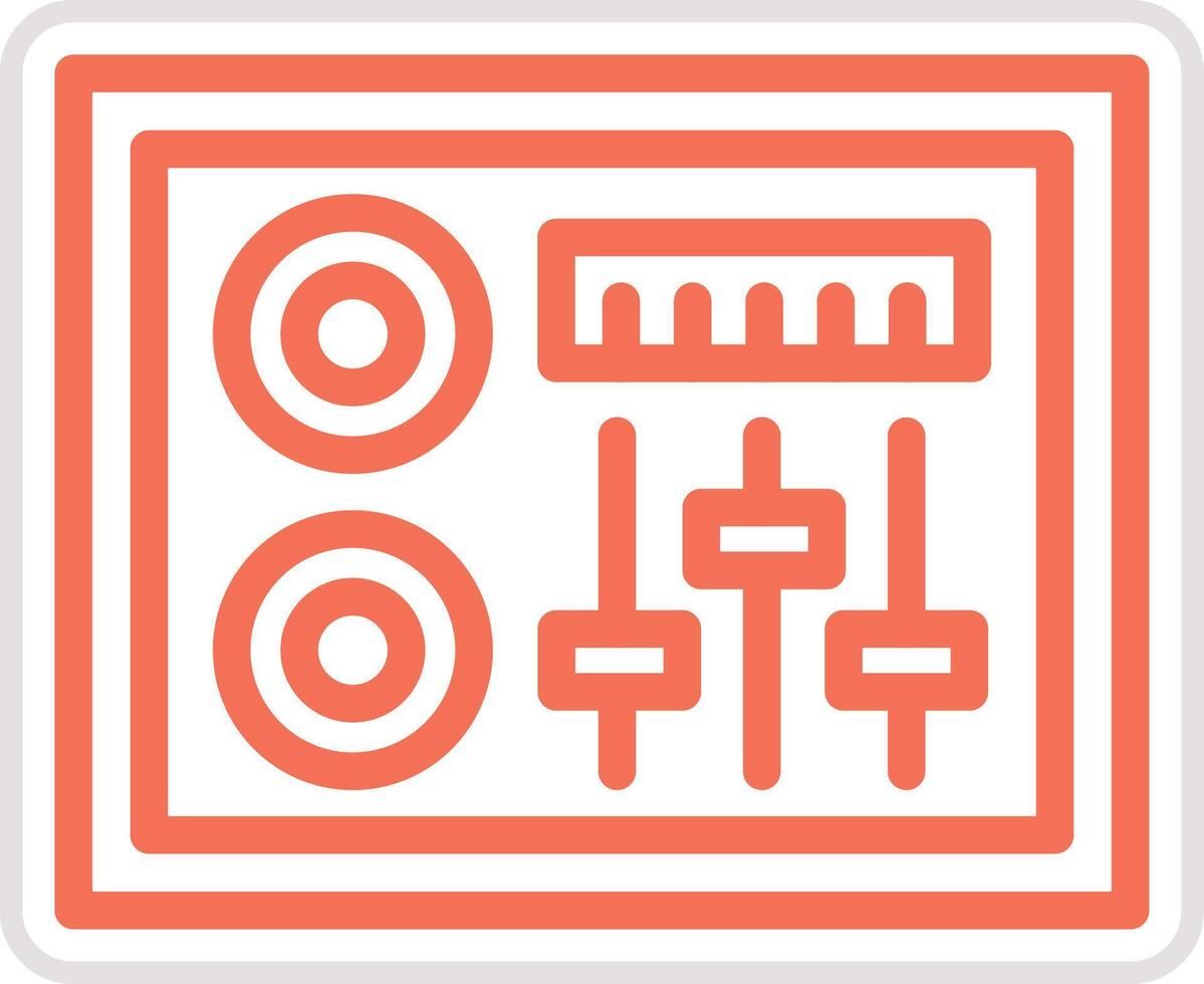 Dj Mixer Icon Design Illustration vector