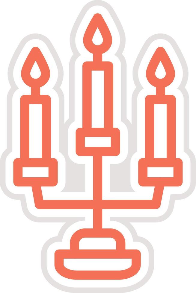 Candle Icon Design Illustration vector