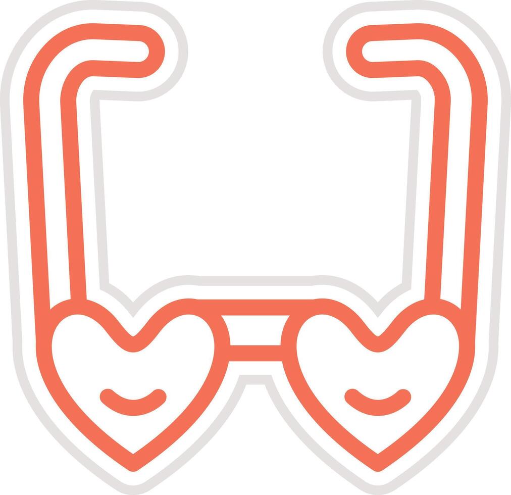 Glasses Icon Design Illustration vector