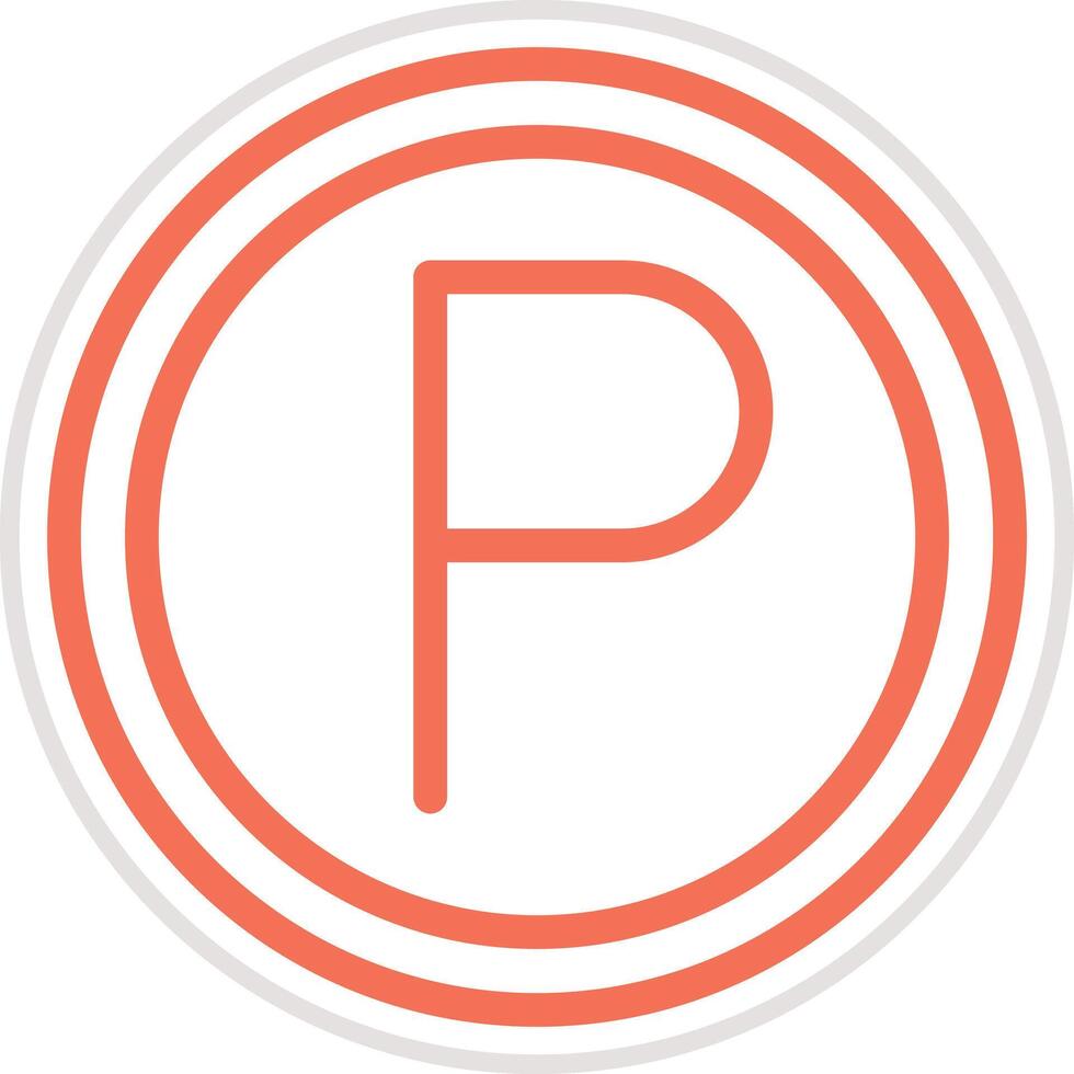 Parking Icon Design Illustration vector