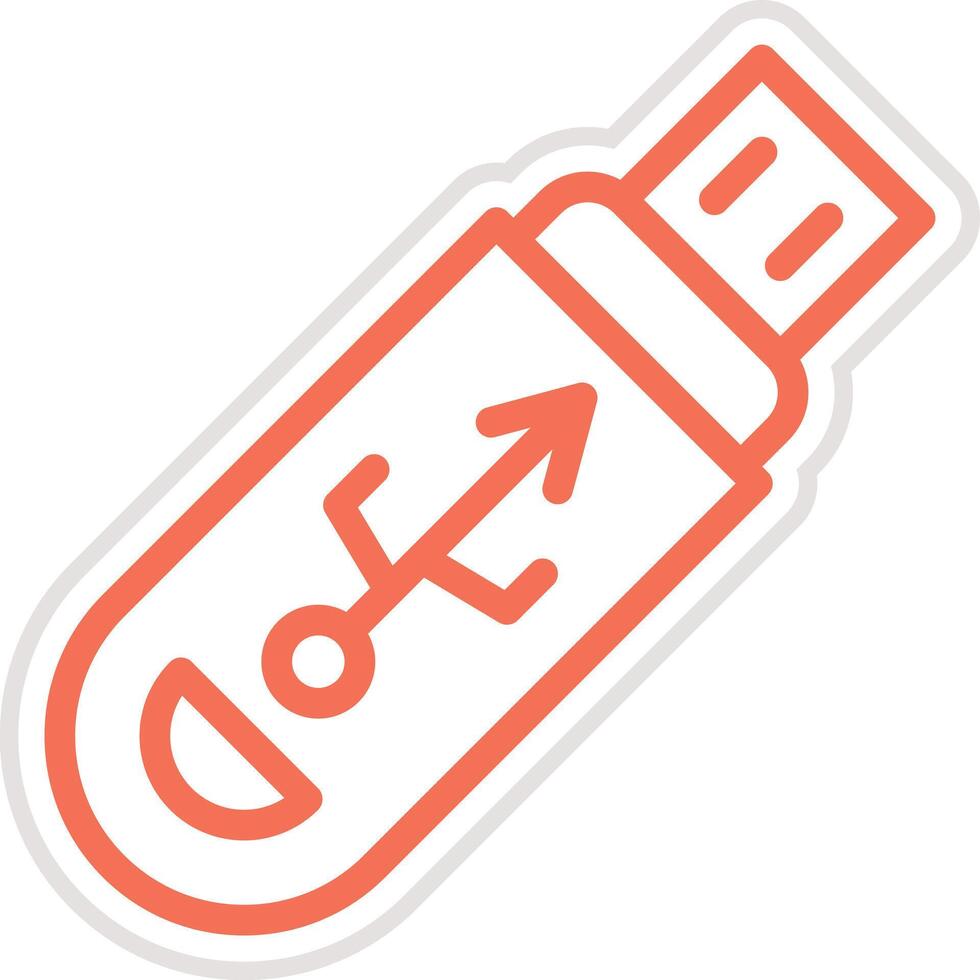 Usb Icon Design Illustration vector
