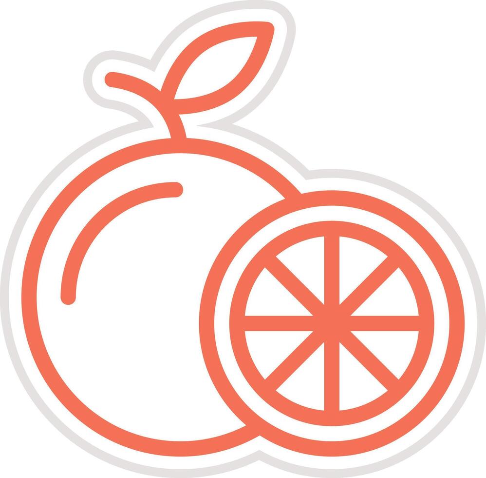 Orange Icon Design Illustration vector