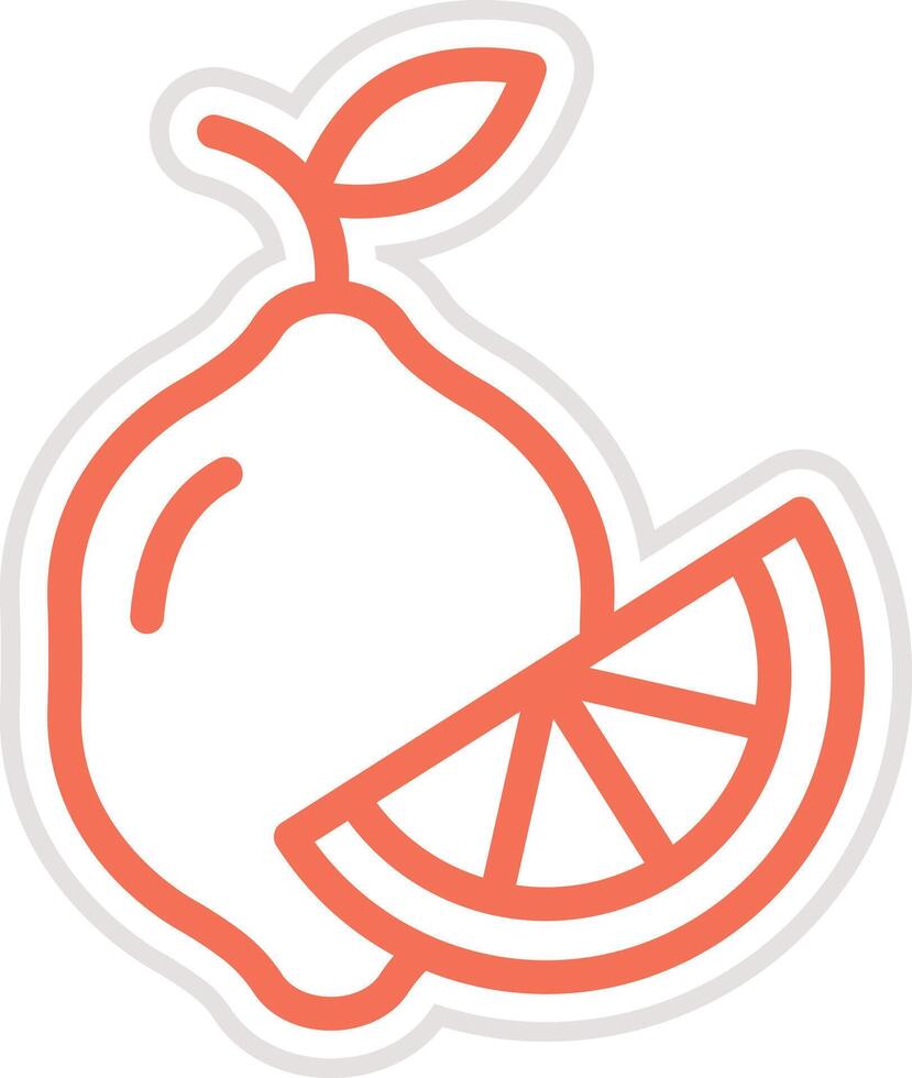 Lemon Icon Design Illustration vector