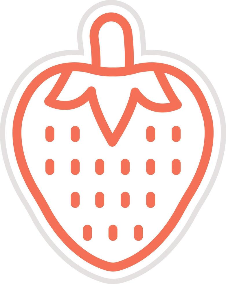 Strawberry Icon Design Illustration vector