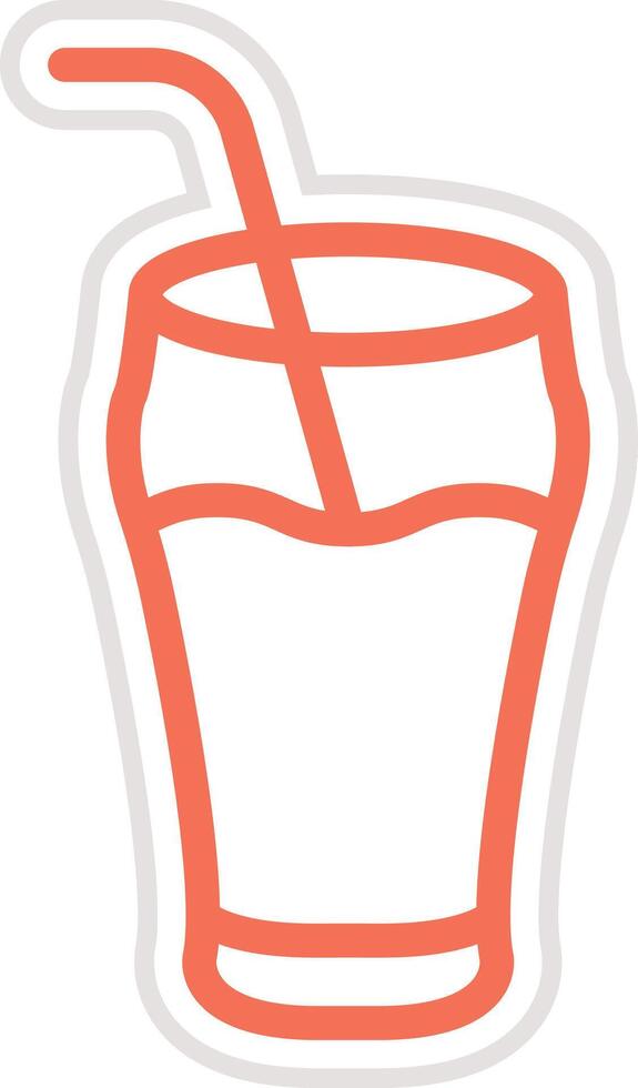 Cold drink Icon Design Illustration vector