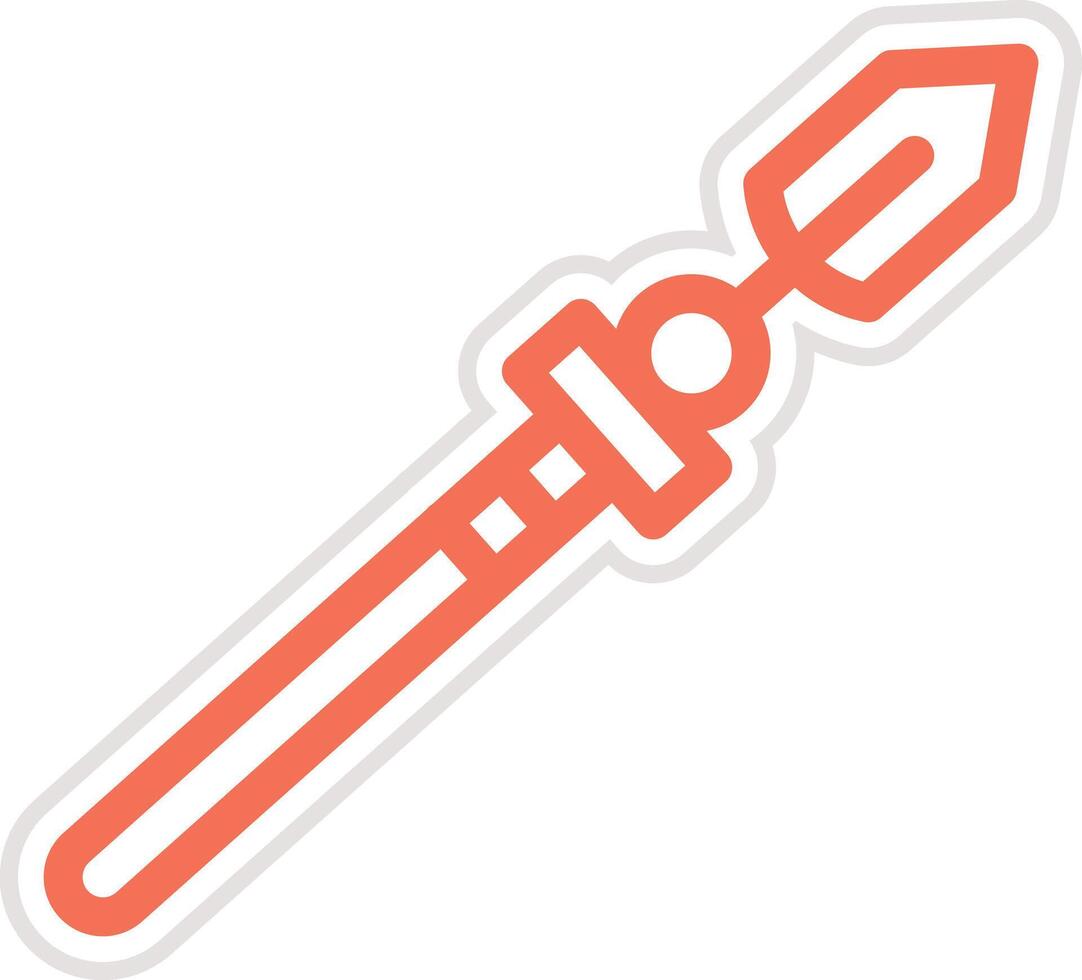 Lance Icon Design Illustration vector