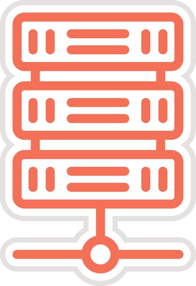 Server Icon Design Illustration vector