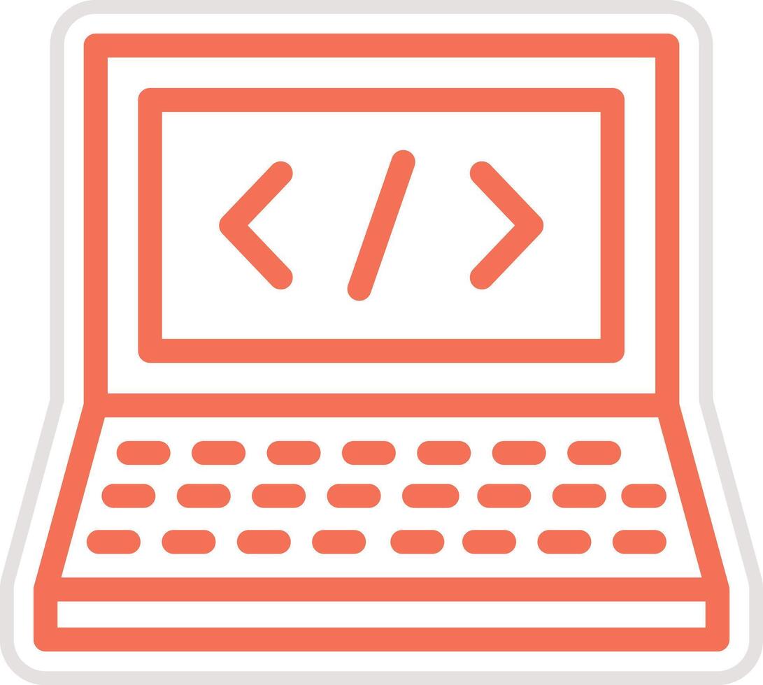 Hacked Icon Design Illustration vector