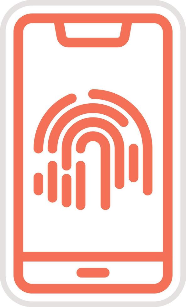 Fingerprint Icon Design Illustration vector