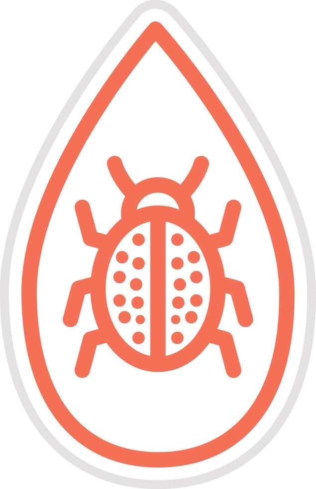 Ladybug Icon Design Illustration vector