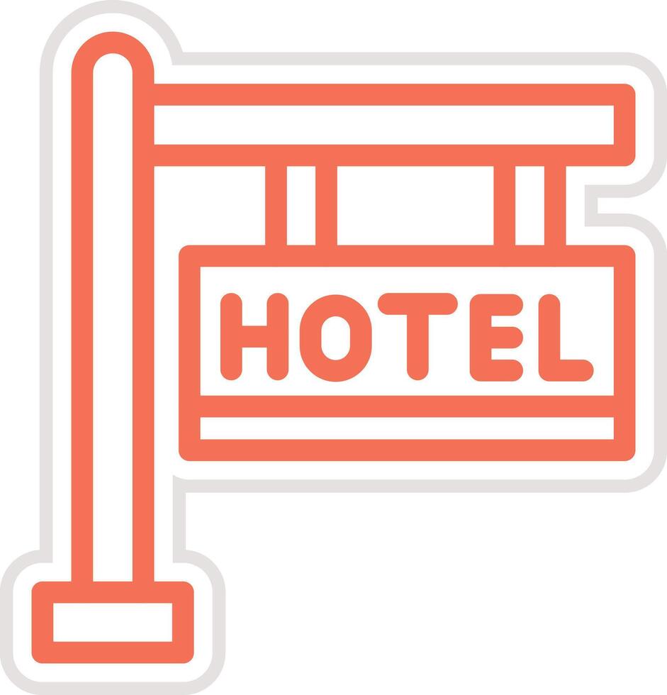 Hotel Sign Icon Design Illustration vector