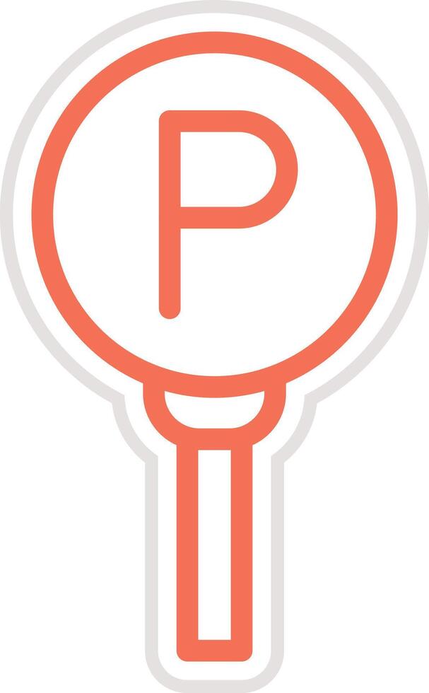 Parking Icon Design Illustration vector
